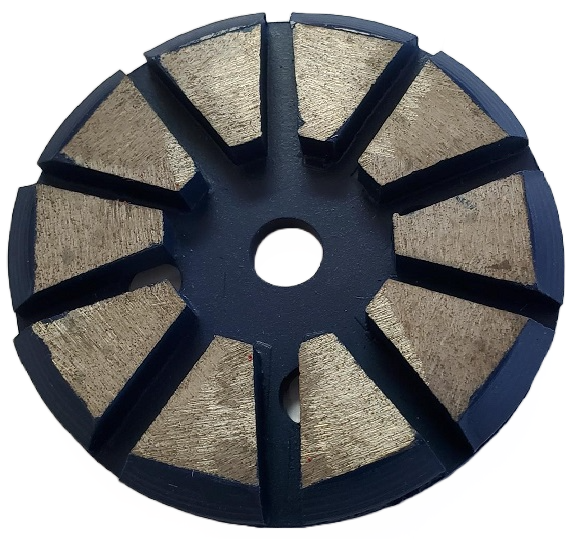 3" 100 Grit 10 segment round