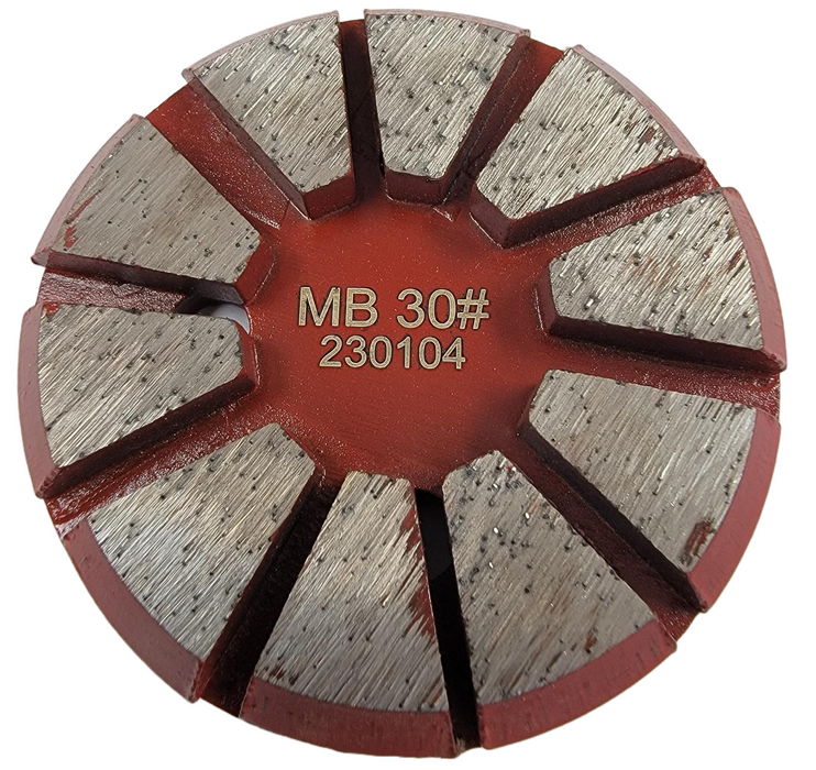 3" 30 Grit 10 segment round