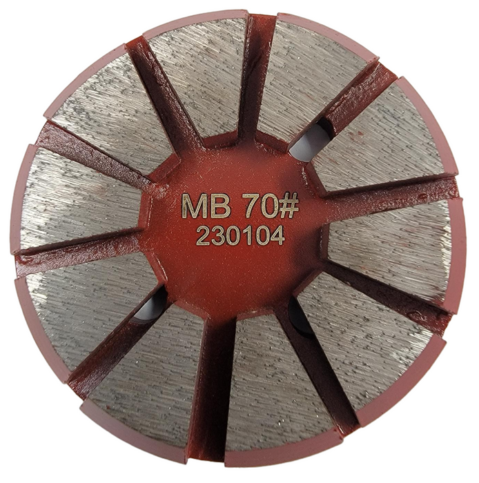 3" 70 Grit 10 segment round