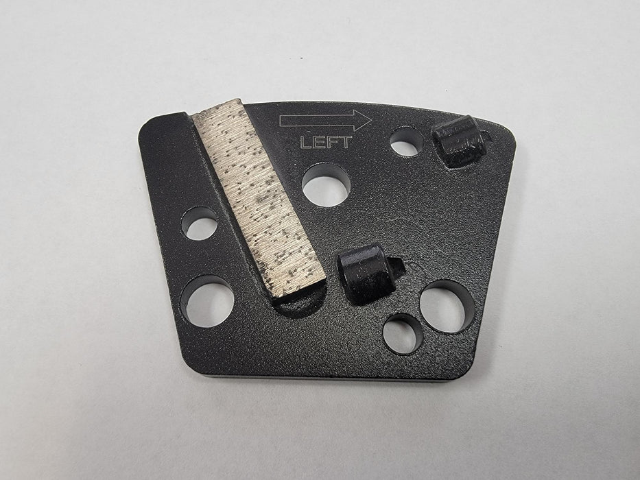 Double PCD with wear bar trapezoid - Left