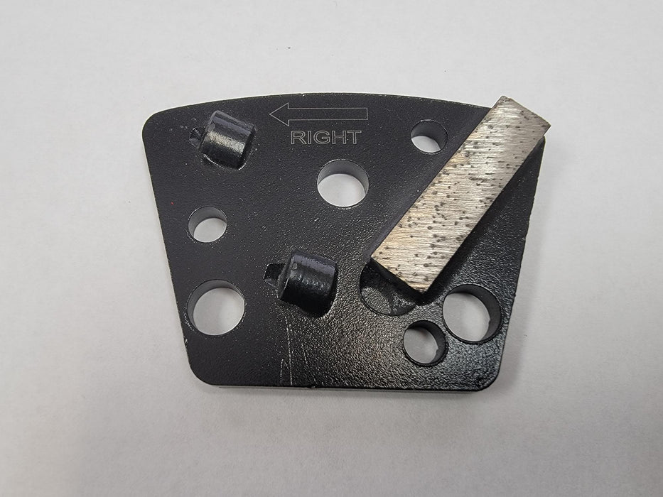 Double PCD with wear bar trapezoid - Right