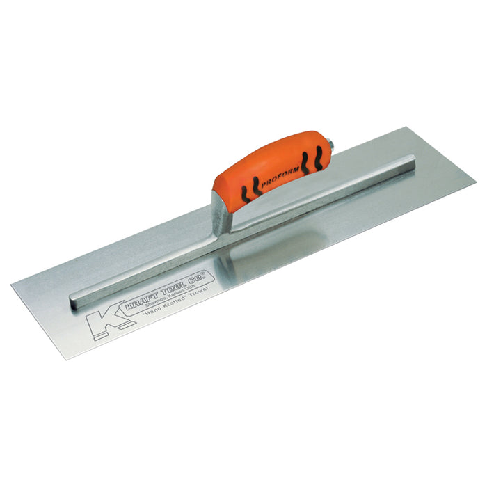 16" x 4" Swedish Stainless Steel finish trowel