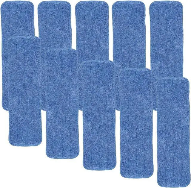 Microfiber mopping pads - 18" x 6" 8mm thick - 10 pack