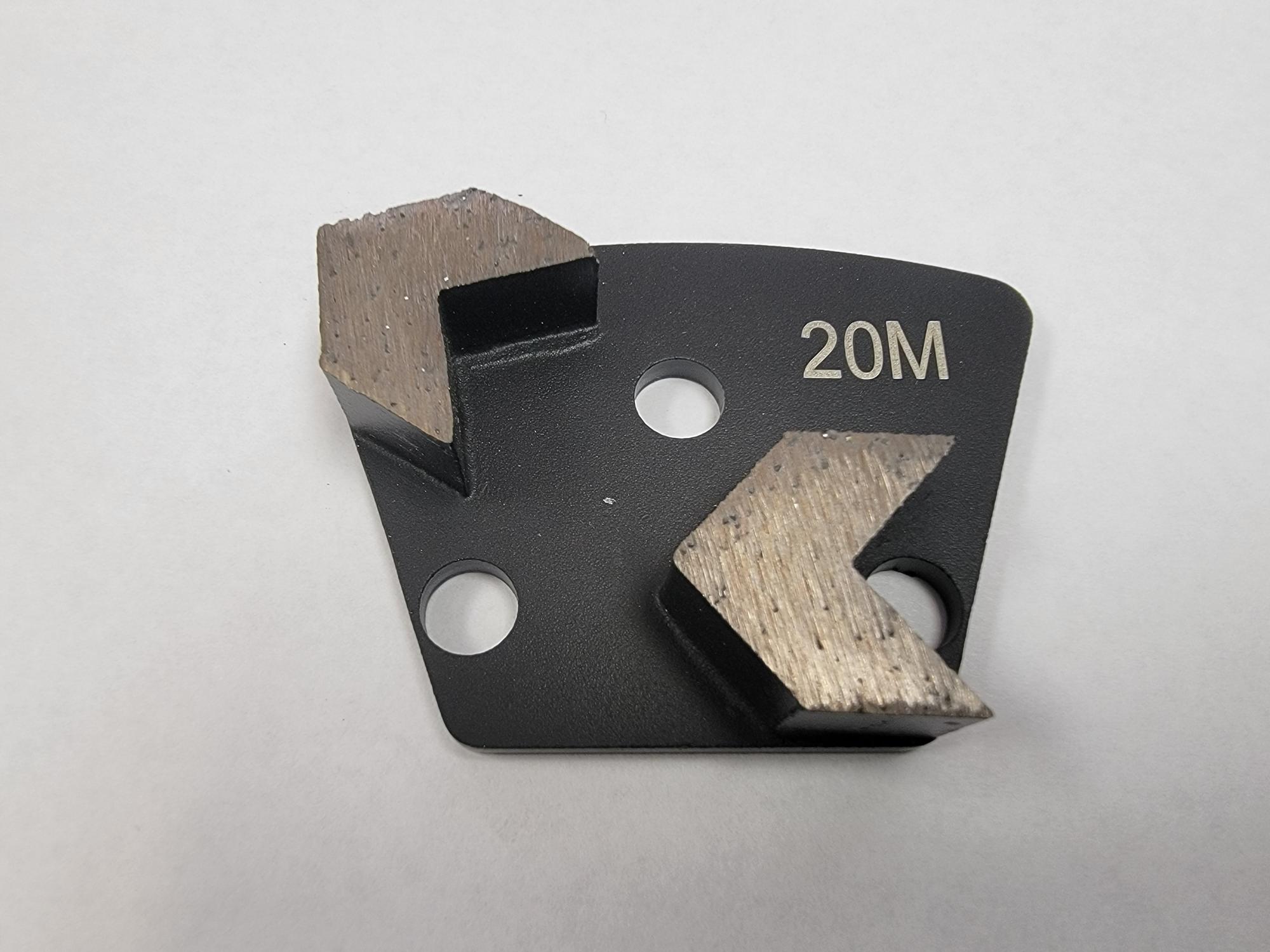 20 grit medium bond double arrow segment