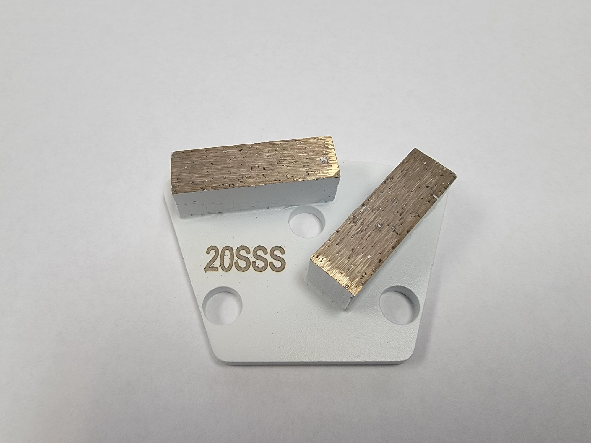 20 grit Super Soft bond Double Bar segment