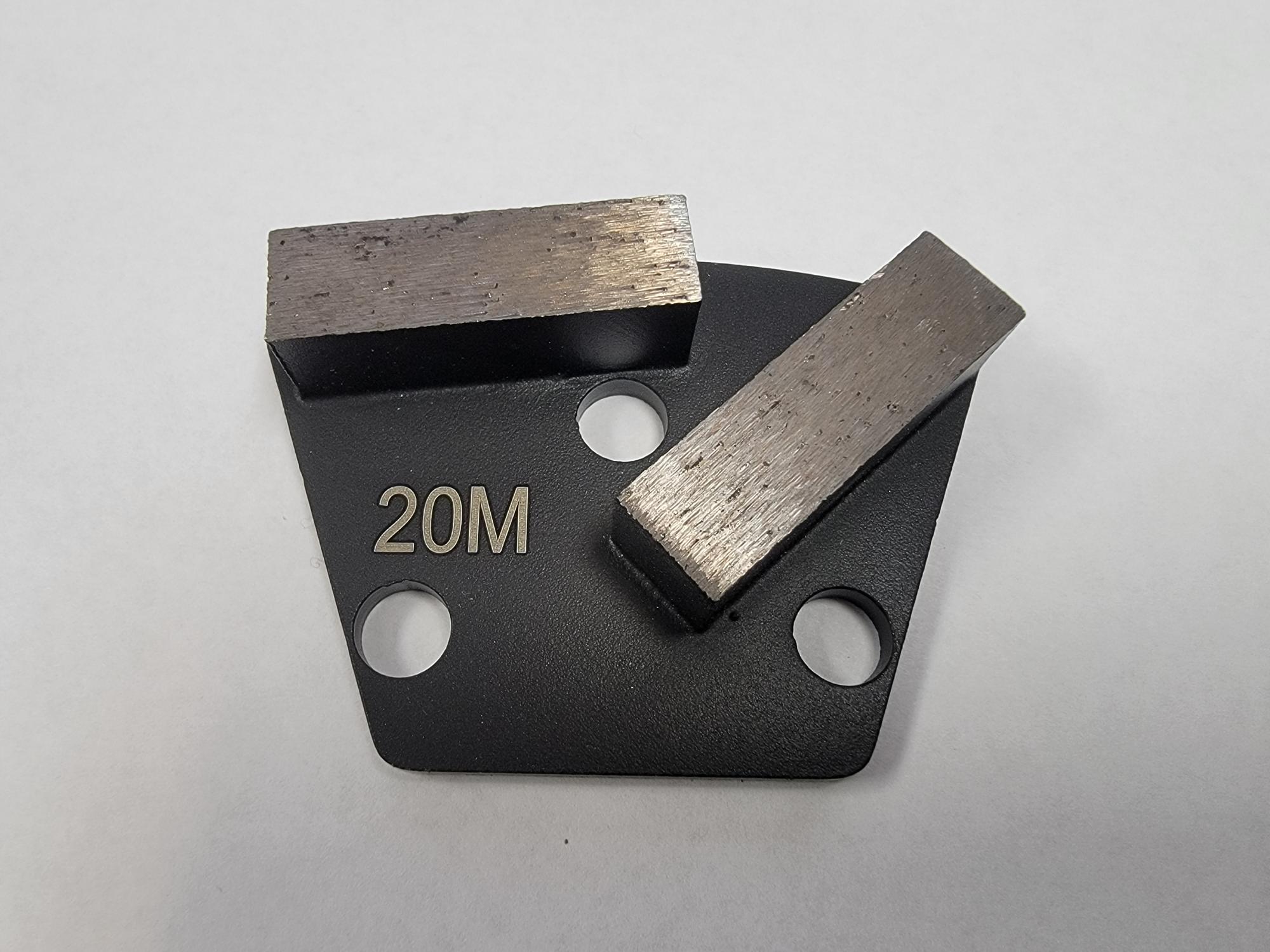 20 grit medium bond double Bar segment