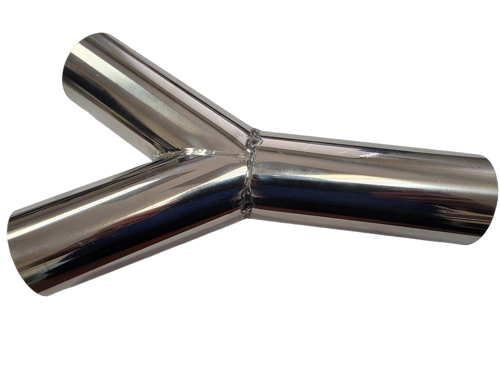 'Y' pipe for vacuum - 2" x 2" x 2" Stainless steel